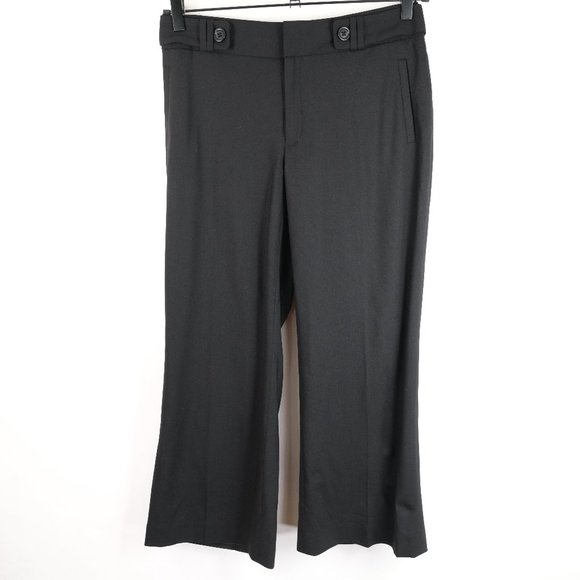 Banana Republic Jackson Fit Pants Womens Stretch Size 10 L Navy Blue - Picture 1 of 11